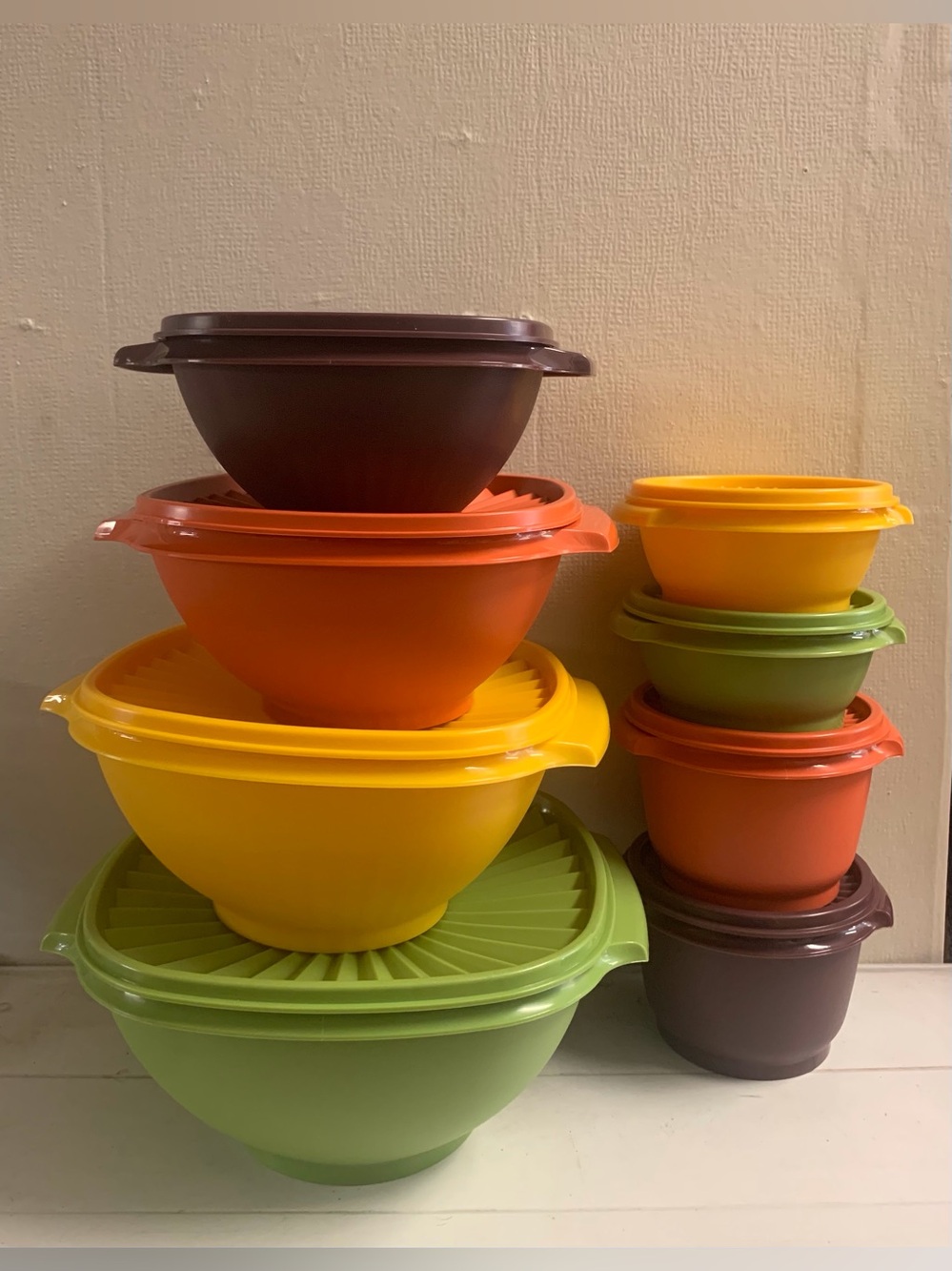 Tupperware Multi-Color Servalier Bowl and Storage Set - 8 Piece - Picture 2 of 9